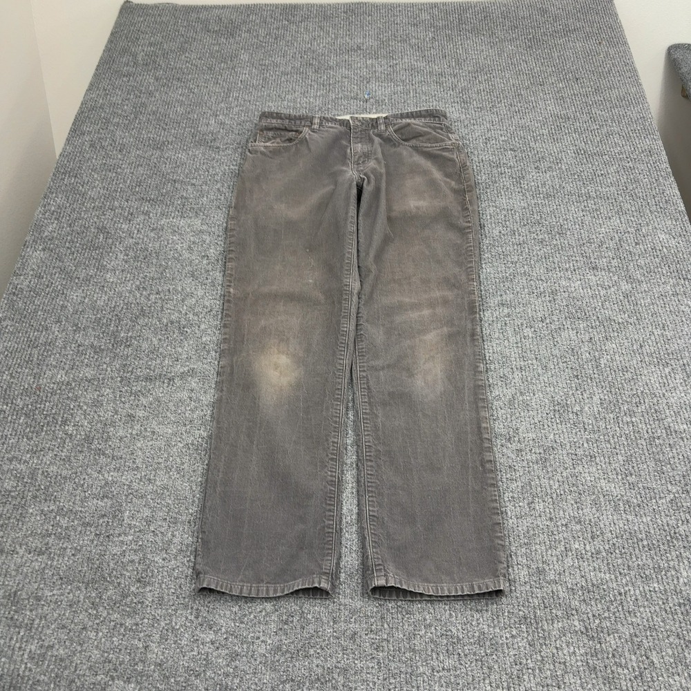 Best Made Co Pants Mens‎ 31x30 Grey Cotton Corduroy Straight Leg Workwear Casual